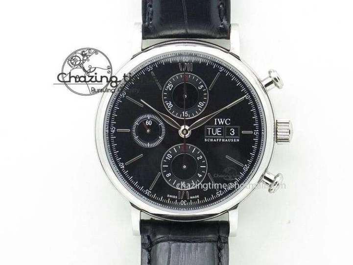 MIROTIME 0117 TravelReady Pilot IW326905 Black Aces M+F 1:1 Best Edition White Dial on Black Rubber Strap MY 7000